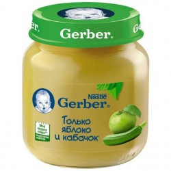 Пюре Gerber яблоко кабачок 130 г