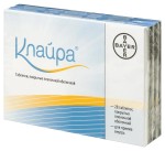 Клайра, набор таблеток покрытых пленочной оболочкой 84 шт 2 мг+2 мг, 3 мг+2 мг и 1 мг, 3 мг